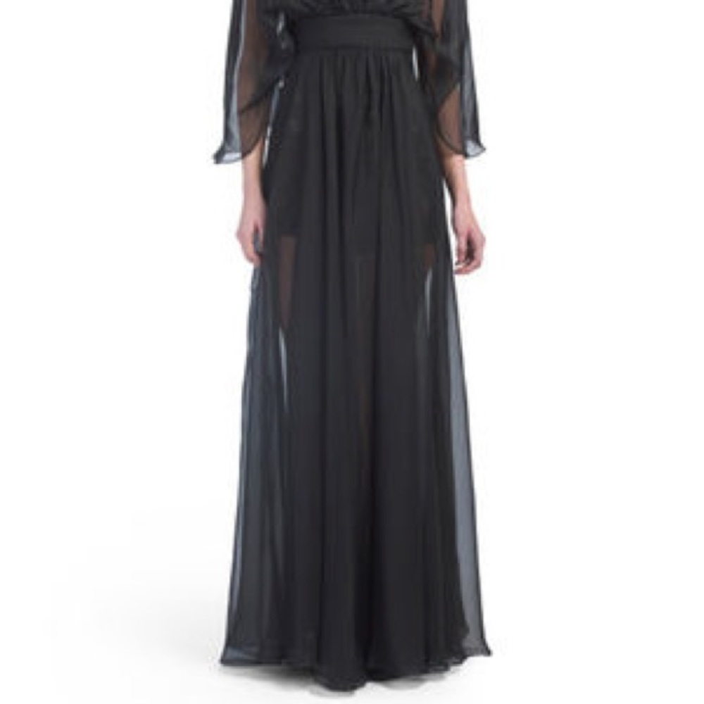Lotus Threads - Chiffon Maxi Overlay Lace Romper - Picture 5 of 5